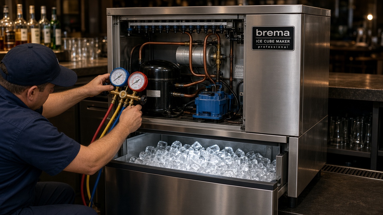 Ремонт льдогенератора Brema CB 425 в коктейльном баре