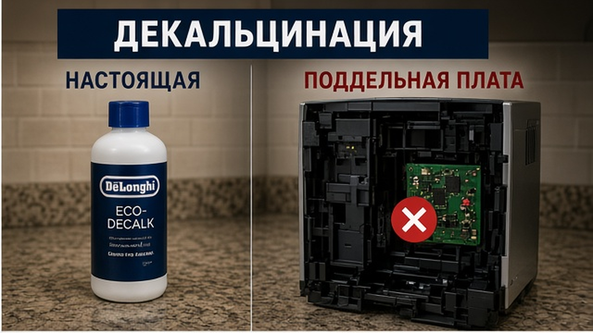 Декальцинация против лишней замены платы Delonghi