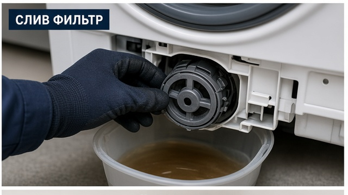 Ошибки Haier E4 F4 CLR LOCK и сливной фильтр
