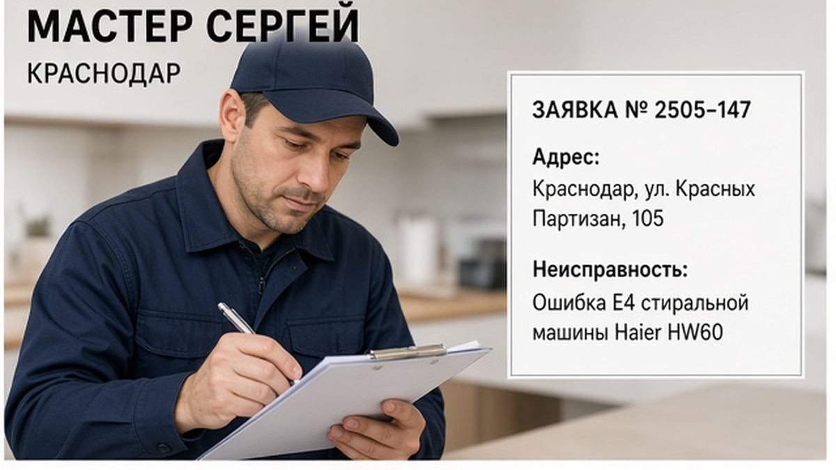Вызов мастера по Haier в Краснодаре