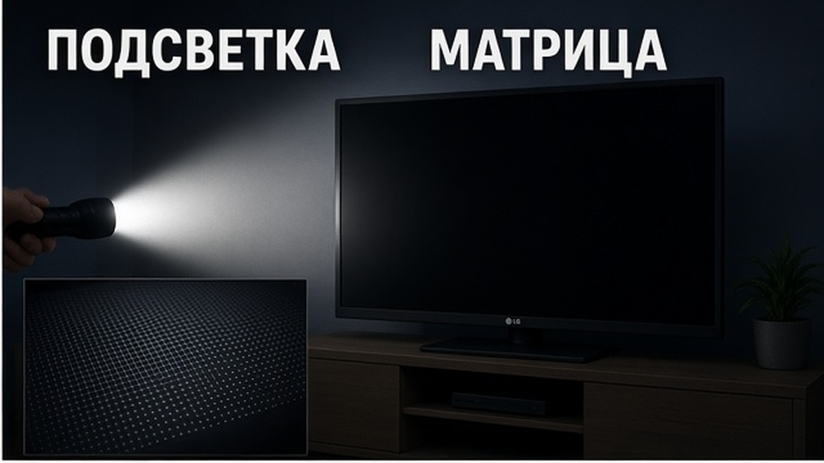 Тест фонариком: подсветка или матрица LG